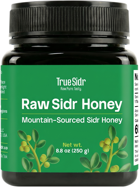True Sidr raw Sidr honey, 250 g jar